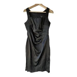 Women's Snap formal black dress casual knee-lengeth sleeveless size 7.